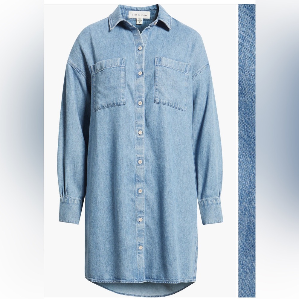 Cloth & Stone
Long Sleeve Denim
Button-Up Shirtdress